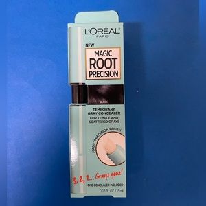 L'Oreal Magic Root Precision Temporary Gray Hair Color Concealer Brush (Black)